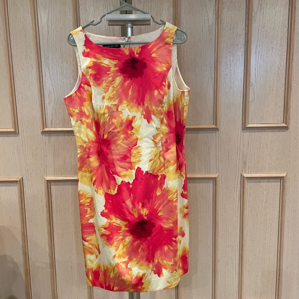 Jones New York Sleeveless Sheath Dress | Size 16
